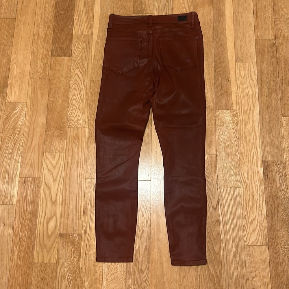 Paige HOXTON ANKLE in Burgundy Dust LUXE COATING NEW - Picture 9 of 10